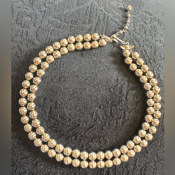 Two Strand Silver Tone Necklace - Picture 3 of 8